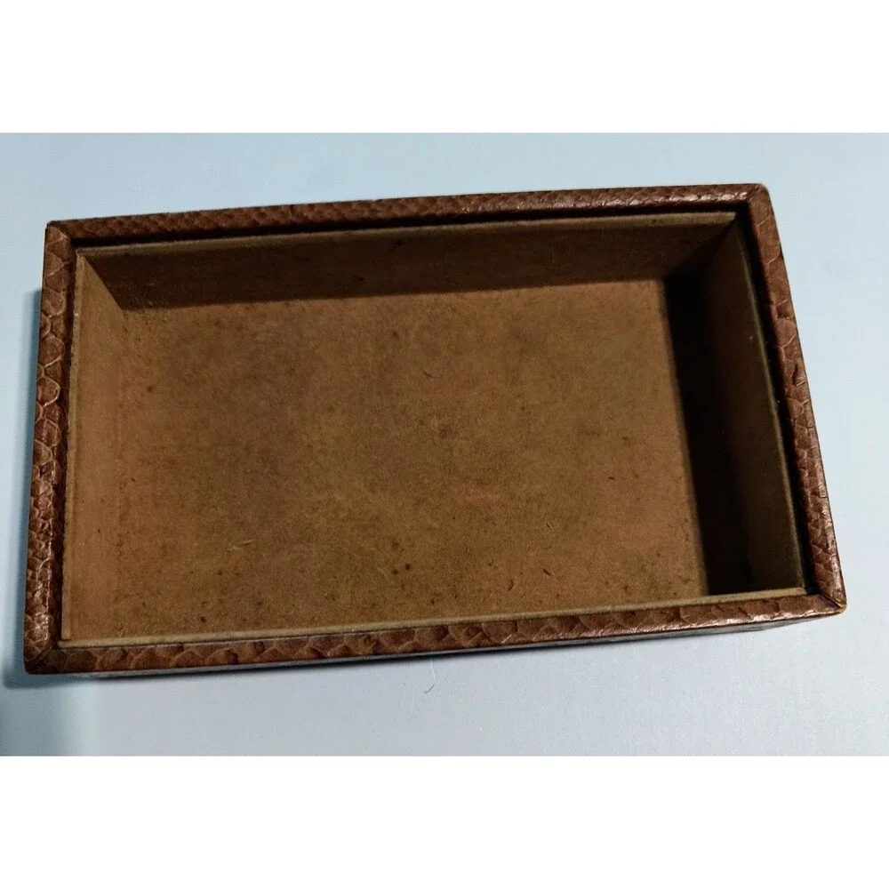 Fabergé Original Vintage Faux Leather Jewelry Box